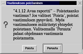 Poista vaatimus