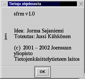 Tietoja ohjelmasta