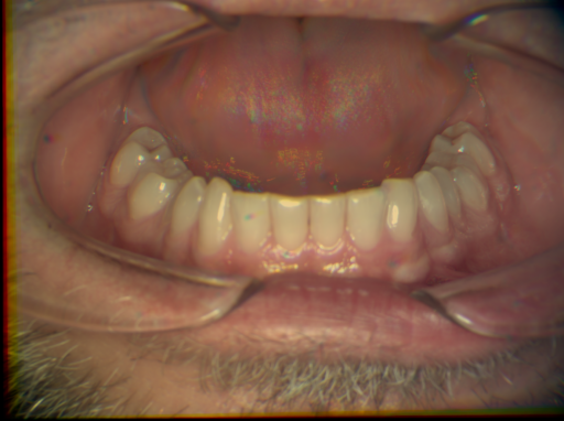 False color image render of a spectral image exhibiting no segmented classes