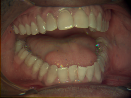 False color image render of a spectral image exhibiting no segmented classes