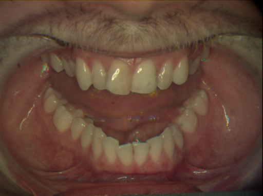 False color image render of a spectral image exhibiting no segmented classes