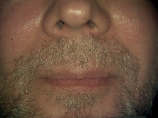 False color image render of a spectral image exhibiting no segmented classes