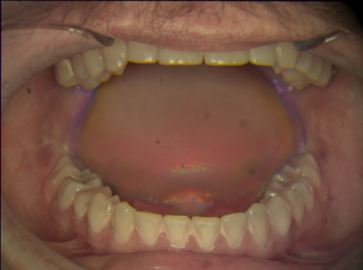 False color image render of a spectral image exhibiting no segmented classes