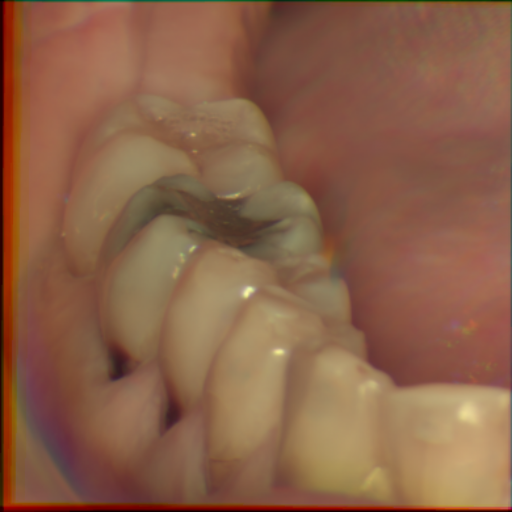 False color image render of a spectral image exhibiting no segmented classes
