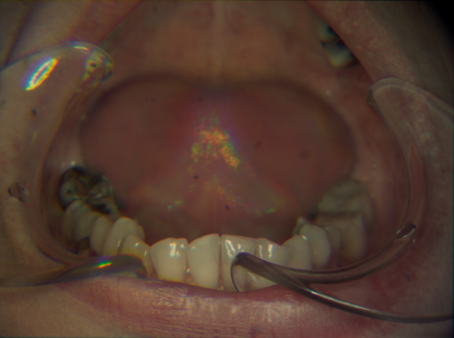 False color image render of a spectral image exhibiting no segmented classes