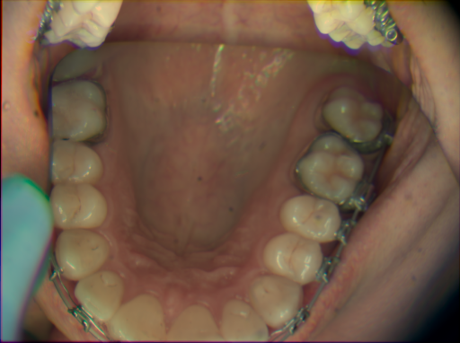 False color image render of a spectral image exhibiting no segmented classes