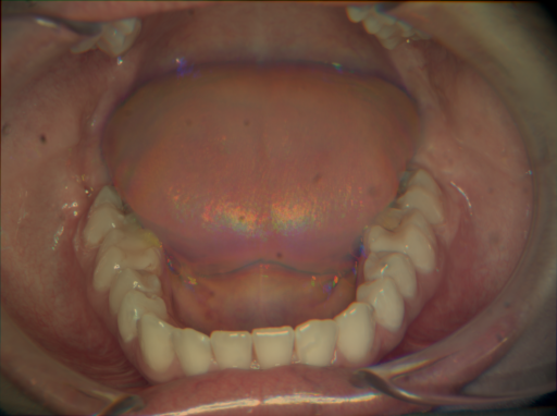 False color image render of a spectral image exhibiting no segmented classes