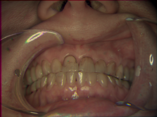 False color image render of a spectral image exhibiting no segmented classes