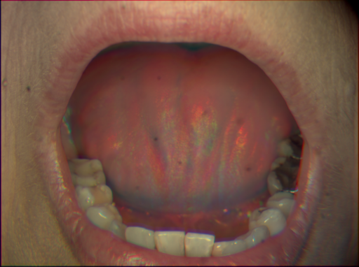 False color image render of a spectral image exhibiting no segmented classes