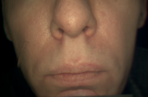 False color image render of a spectral image exhibiting no segmented classes