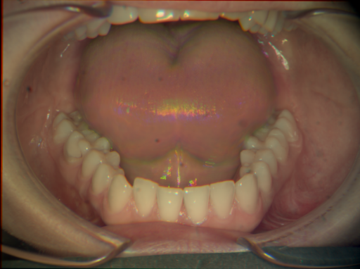 False color image render of a spectral image exhibiting no segmented classes