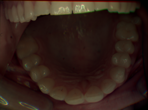 False color image render of a spectral image exhibiting no segmented classes