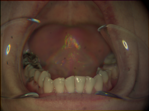 False color image render of a spectral image exhibiting no segmented classes