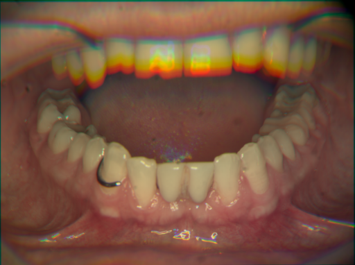 False color image render of a spectral image exhibiting no segmented classes