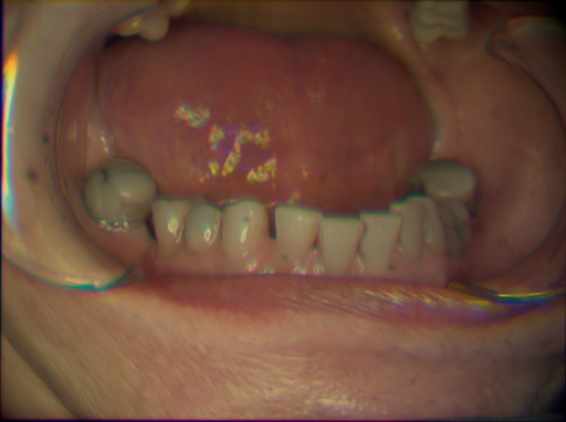False color image render of a spectral image exhibiting no segmented classes