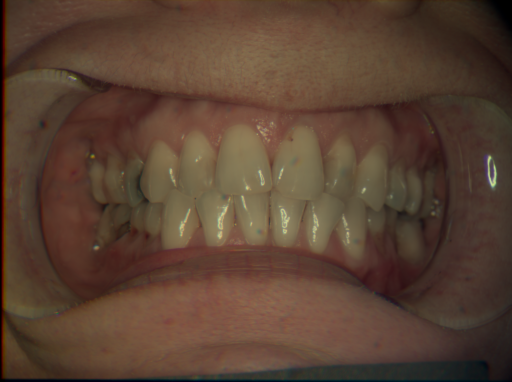 False color image render of a spectral image exhibiting no segmented classes