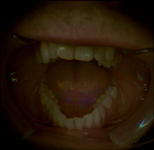 False color image render of a spectral image exhibiting no segmented classes