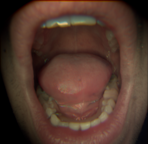 False color image render of a spectral image exhibiting no segmented classes